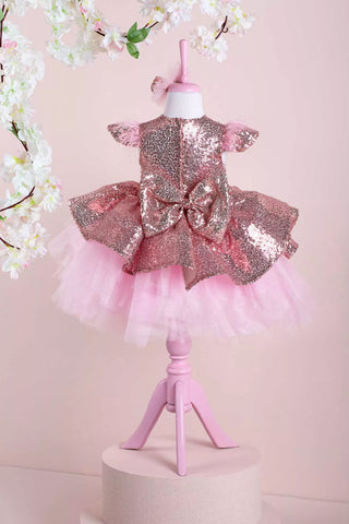 Cara Rose Gold Party Dress