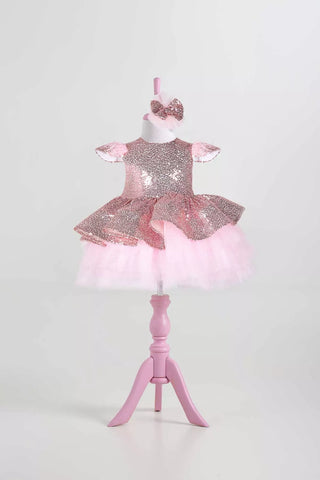 Cara Rose Gold Party Dress