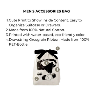 Men's Accessories Bag, Cream