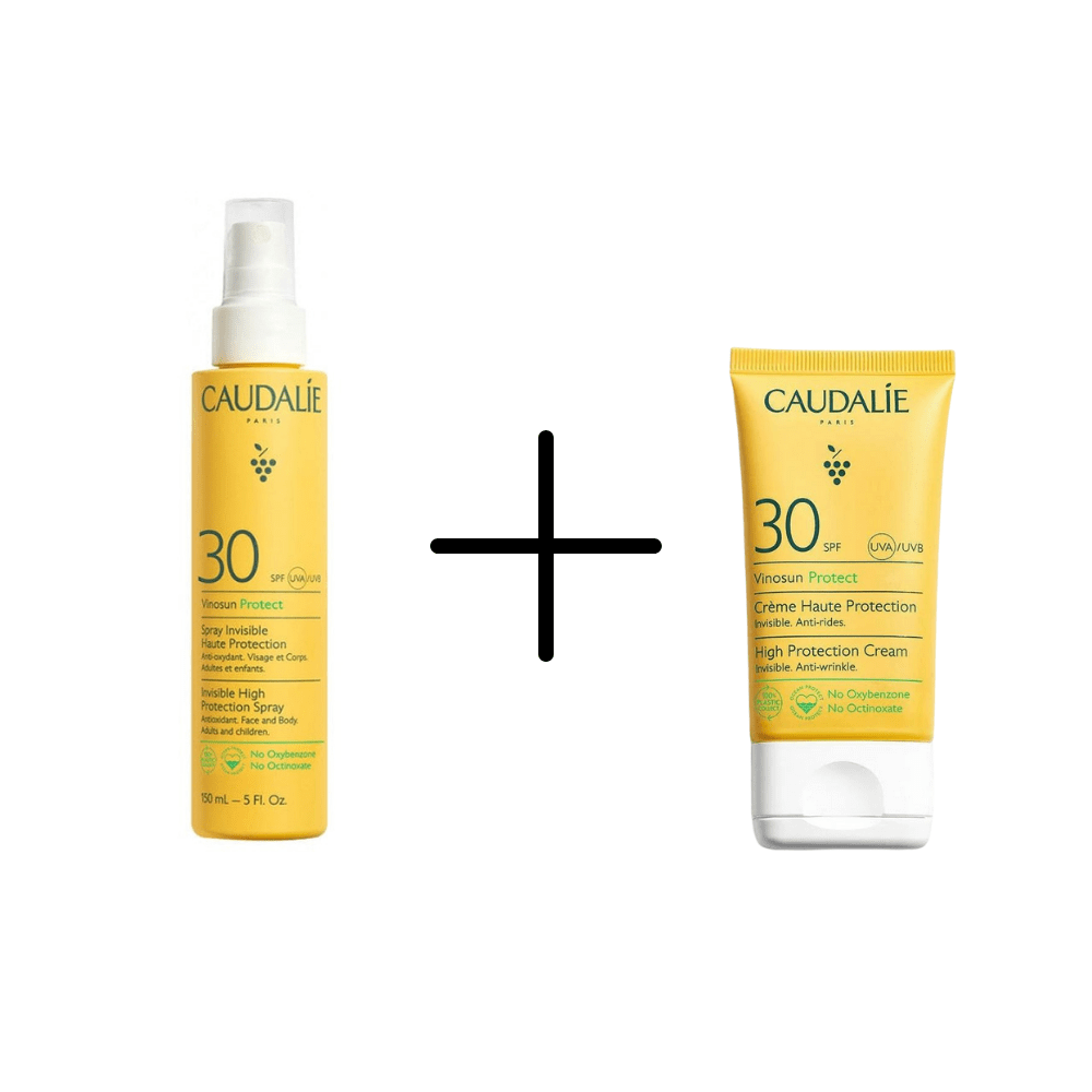 Caudalie Vinosun Protect Spf 30 Sun Spray 150 ml + Caudalie Vinosun Protect Spf 30 Sunscreen 50 ML - By Baano