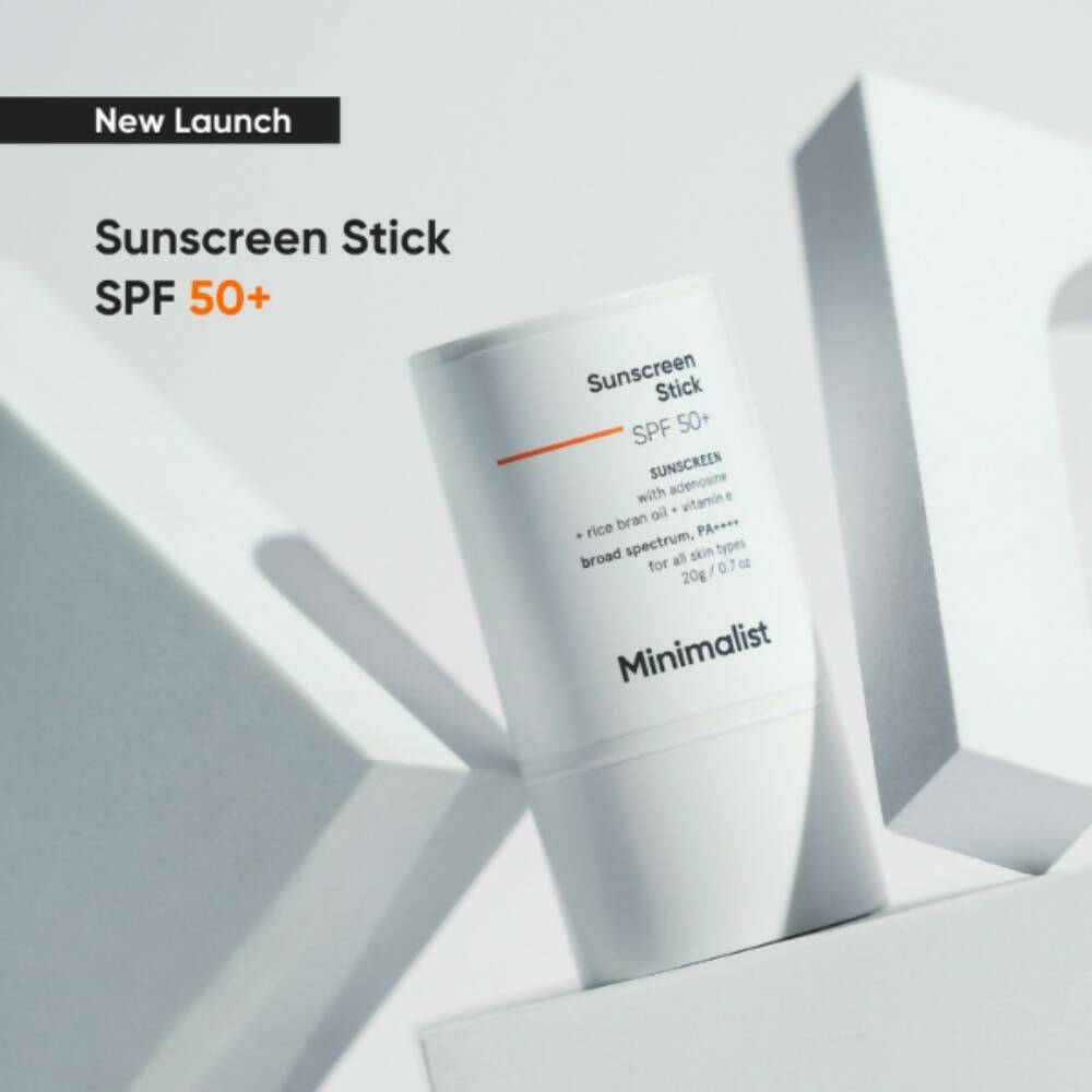 Minimalist SPF 50 Sunscreen Stick PA++++ With Adenosine, Rice Bran Oil & Vitamin E