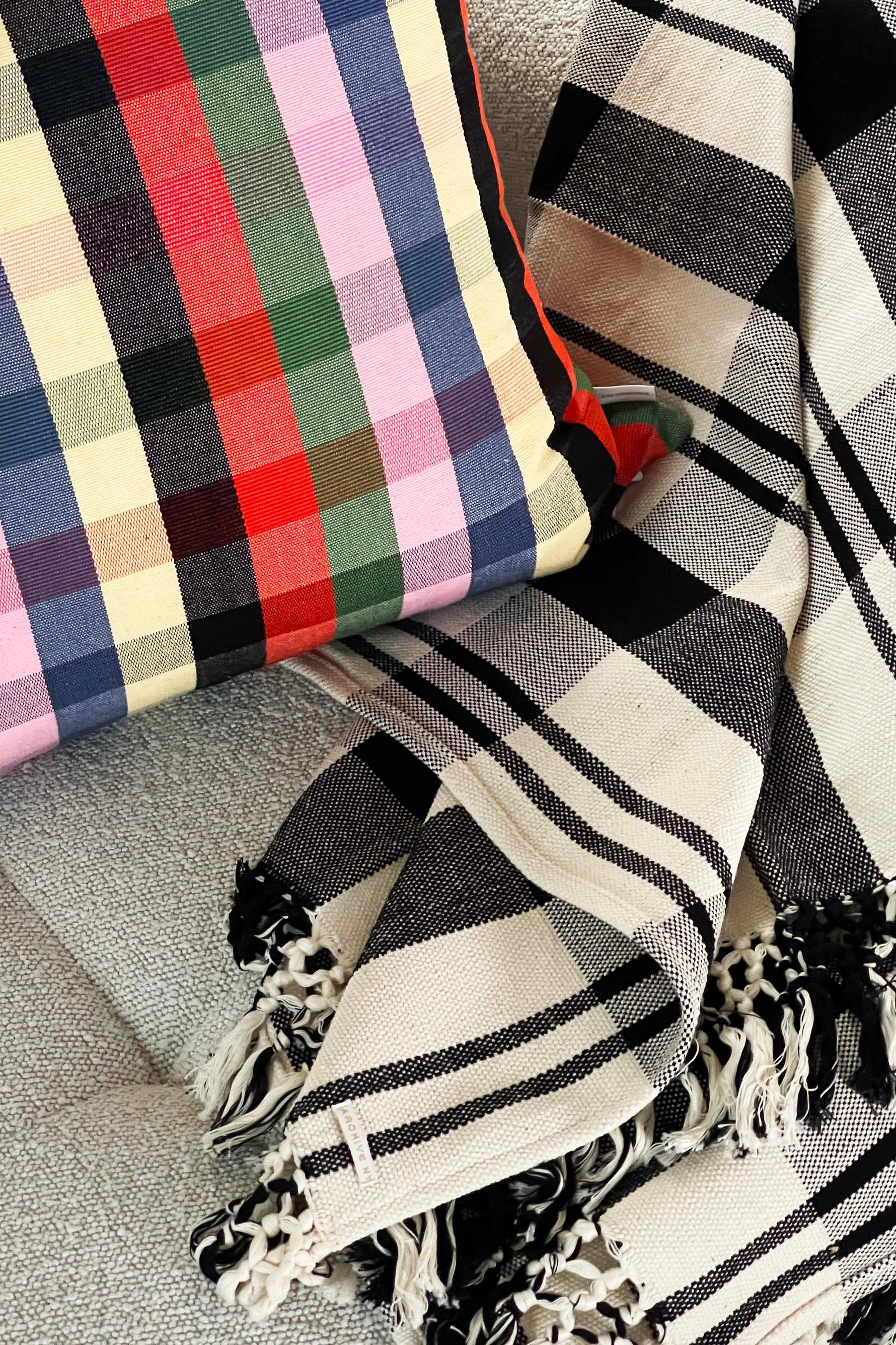 Cecilia Striped Cotton Throw Blanket