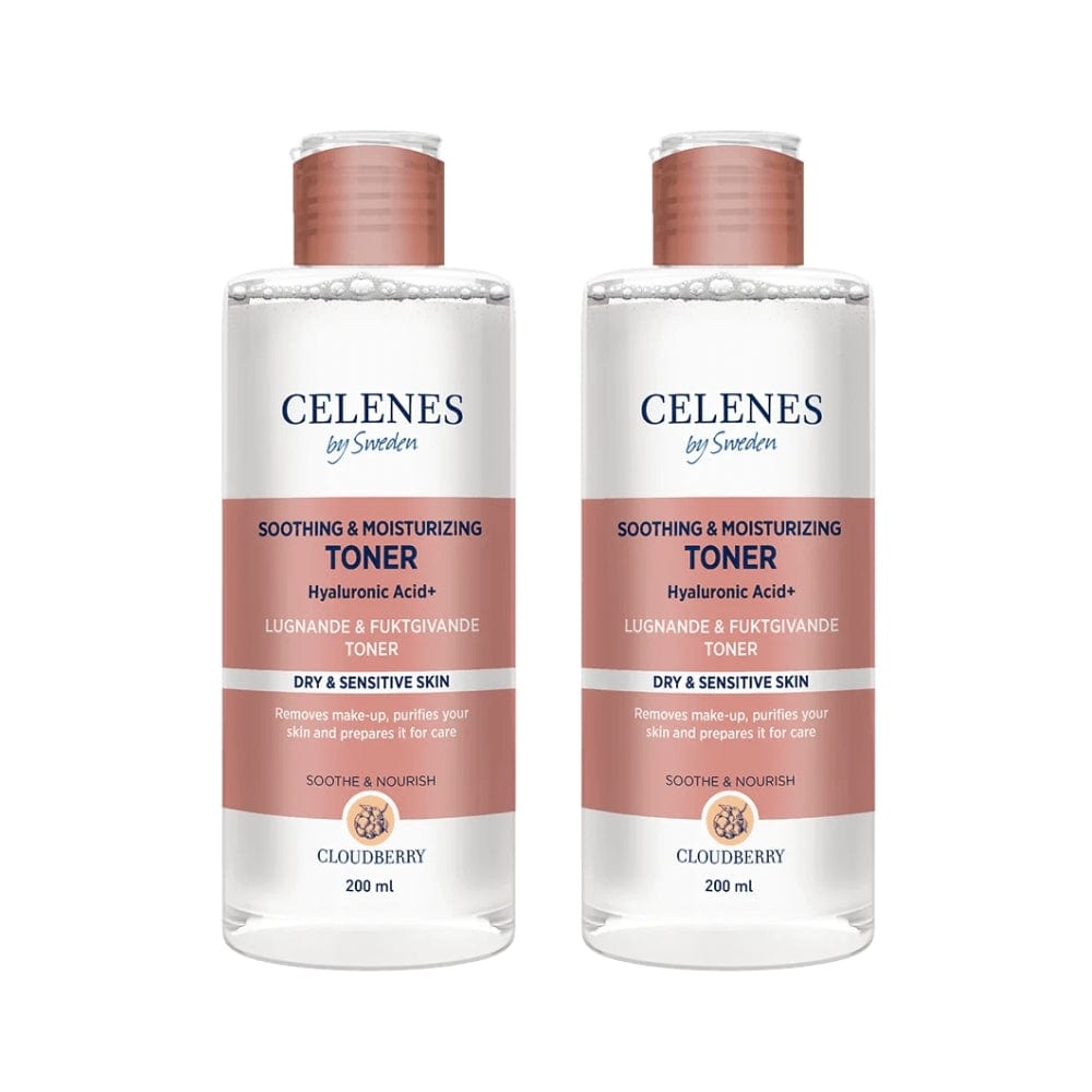 Celenes by Sweden Cloudberry Soothing & Moisturizing Toner 200 ml / 6.8 fl oz -2 Pack - By Baano
