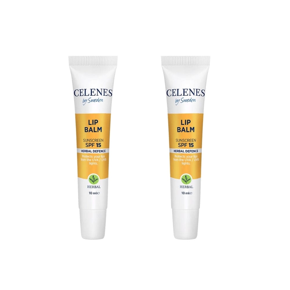 Celenes by Sweden Herbal Defence Lip Balm With Sunscreen Spf 15 10 ml -2 Pack - By Baano