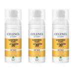 Celenes by Sweden Herbal Sunscreen Dry Touch Fluid Spf 30 50 ml / 1.7 fl oz -3 Pack - By Baano