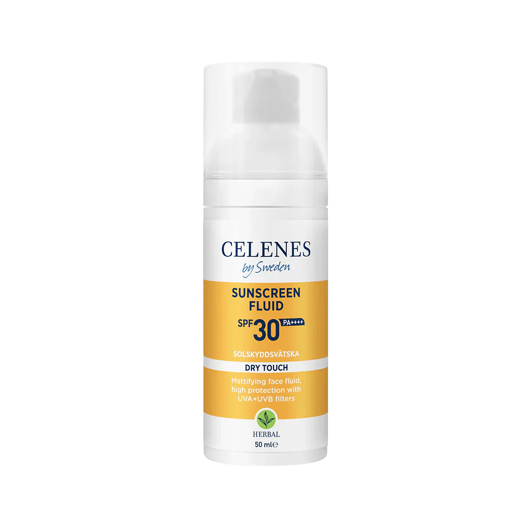 Celenes by Sweden Herbal Sunscreen Dry Touch Fluid Spf 30 50 ml / 1.7 fl oz - By Baano