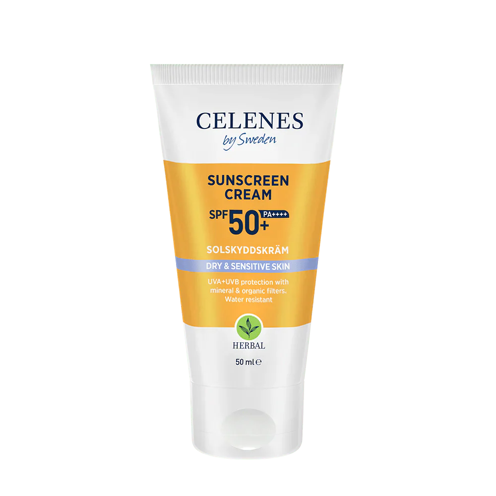 Celenes by Sweden Herbal Sunscreen Face Cream Spf 50 Dry / Sensitive 50 ml / 1.7 fl oz - By Baano