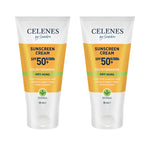 Celenes by Sweden Herbal Sunscreen Face Cream Spf Anti Aging 50 Spf  50 ml / 1.7 fl oz -2 Pack - By Baano