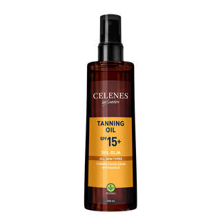 Celenes by Sweden Herbal Tanning Oil Spf 15+ 200 ml / 6.8 fl oz