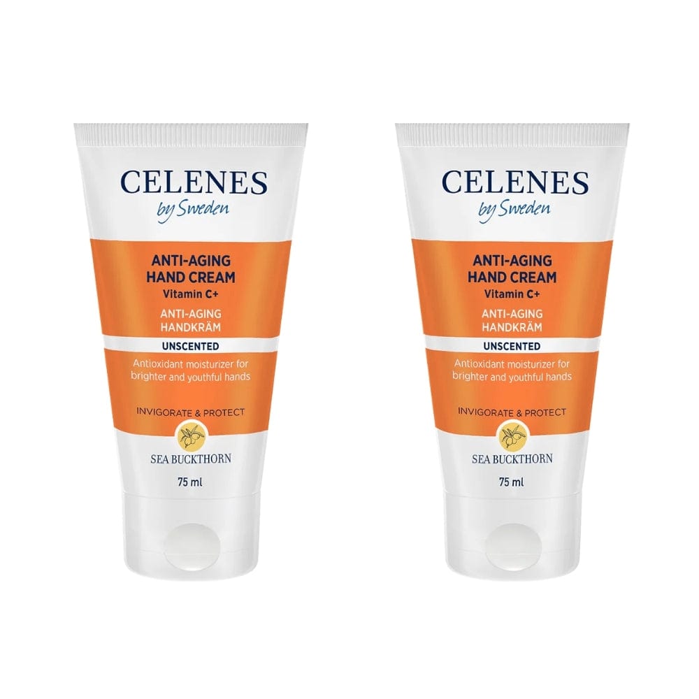 Celenes by Sweden Sea Buckthorn Anti-Aging Hand Cream 75 ml / 2.5 fl oz -2 Pack - By Baano