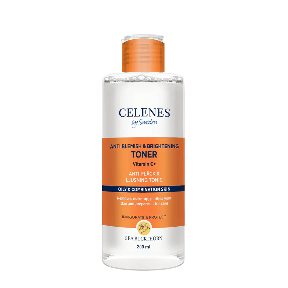 Celenes by Sweden Sea Buckthorn Anti Blemish & Brightening Toner 200 ml / 6.8 fl oz Chivela