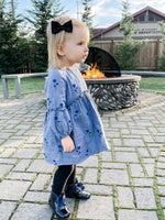 Celina- Dark Navy Patent Leather Boots