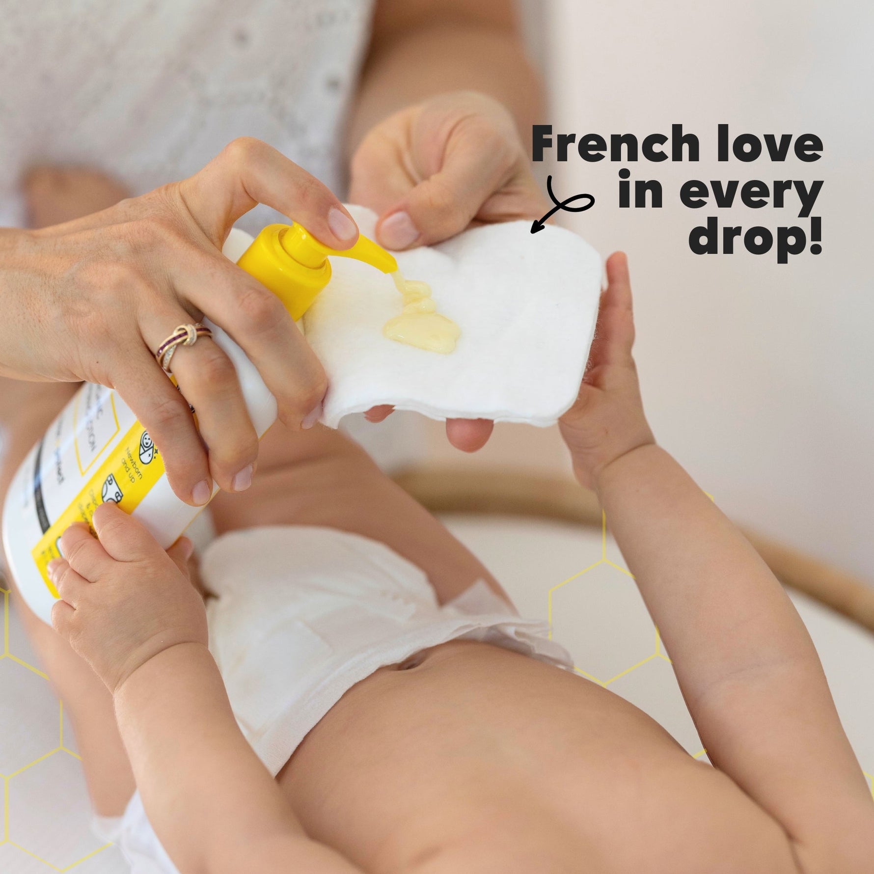 Organic French Diapering Liniment Lotion - Pump Bottle - 8 oz - By Baano
