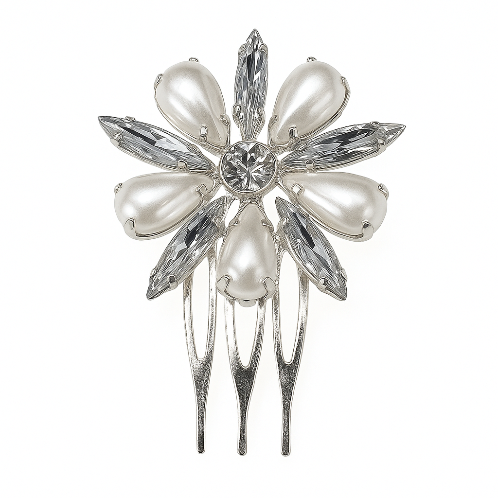 Lustrous Bloom Hair Comb