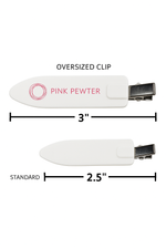 Oversized Creaseless Hair Styling and Sectioning Clips - 3pk (Pink Pewter)