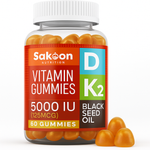 5000 IU Vitamin D3 With Vitamin K2 & Black Seed Oil - By Baano