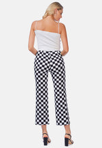 Checkerboard Culottes Pants