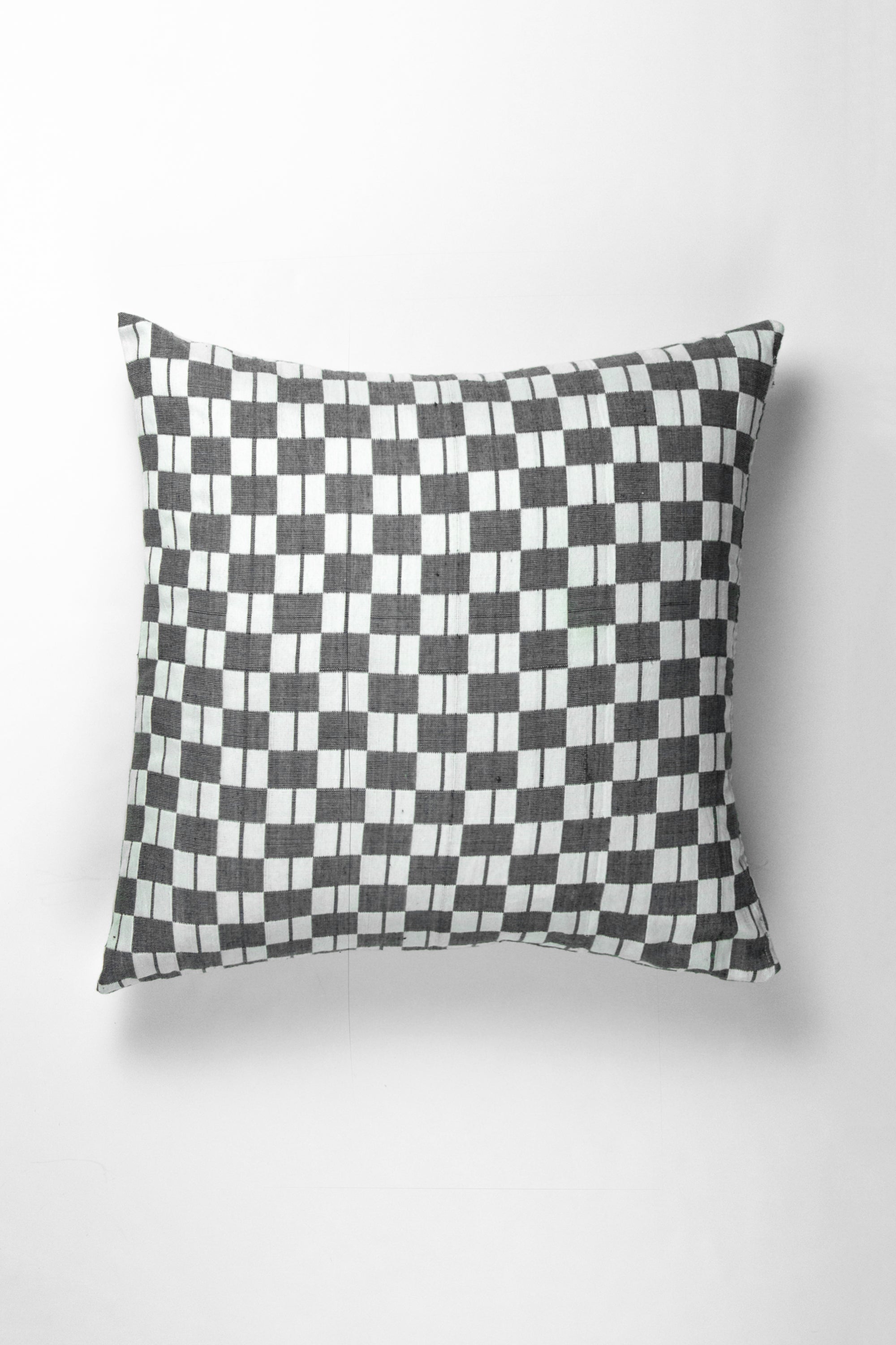 Sujani Pillow - Black & White Checkered Pillow