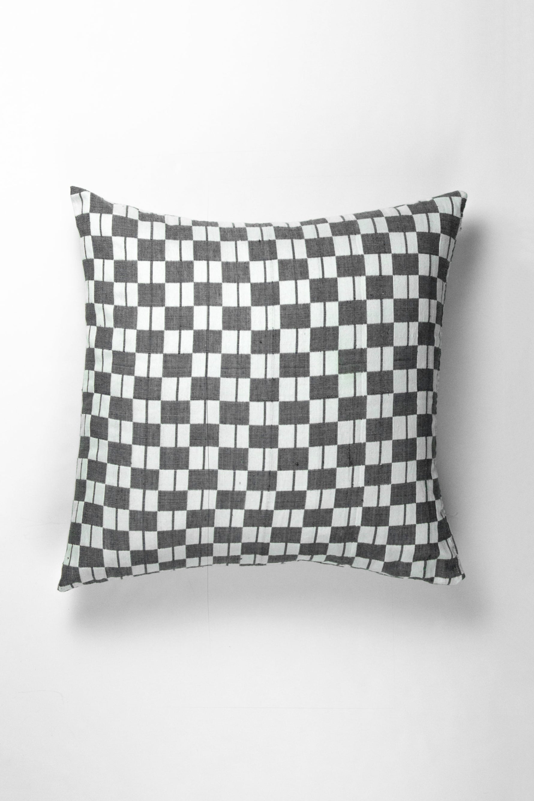 Sujani Pillow - Black & White Checkered Pillow