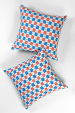 Sujani Pillow - Red & Blue Checkered