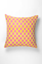 Sujani Pillow - Yellow & Pink Checkered