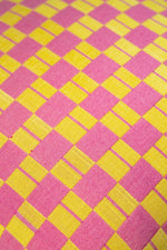 Sujani Pillow - Yellow & Pink Checkered