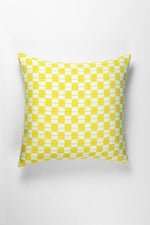 Sujani Pillow - Yellow & White Checkered