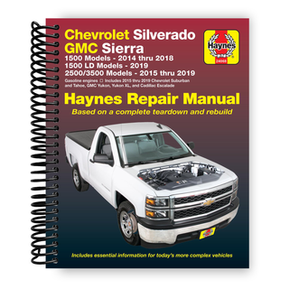 Chevrolet Silverado and GMC Sierra 1500 Models 2014 thru 2018; 1500 LD Models 2019; 2500/3500 Models 2015 thru 2019 Haynes Repair Manual (Spiral Bound) - By Baano