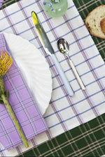 San Lucas Plaid White & Lilac Placemat