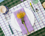 Chiapas Plaid Lilac Napkin