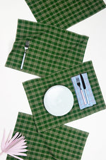 Chiapas Plaid Forest Green Placemat
