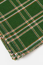 Chiapas Plaid Forest Green Cocktail Napkins, Set of 4