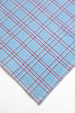 Chiapas Plaid Light Blue Cocktail Napkins Set of 4