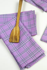 Chiapas Plaid Lilac Napkin