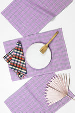 Chiapas Plaid Lilac Placemat