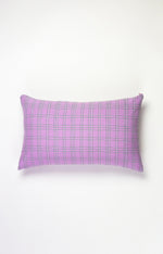 Chiapas Plaid Lilac Pillow