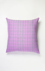 Chiapas Plaid Lilac Pillow