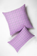 Chiapas Plaid Lilac Pillow