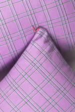 Chiapas Plaid Lilac Pillow