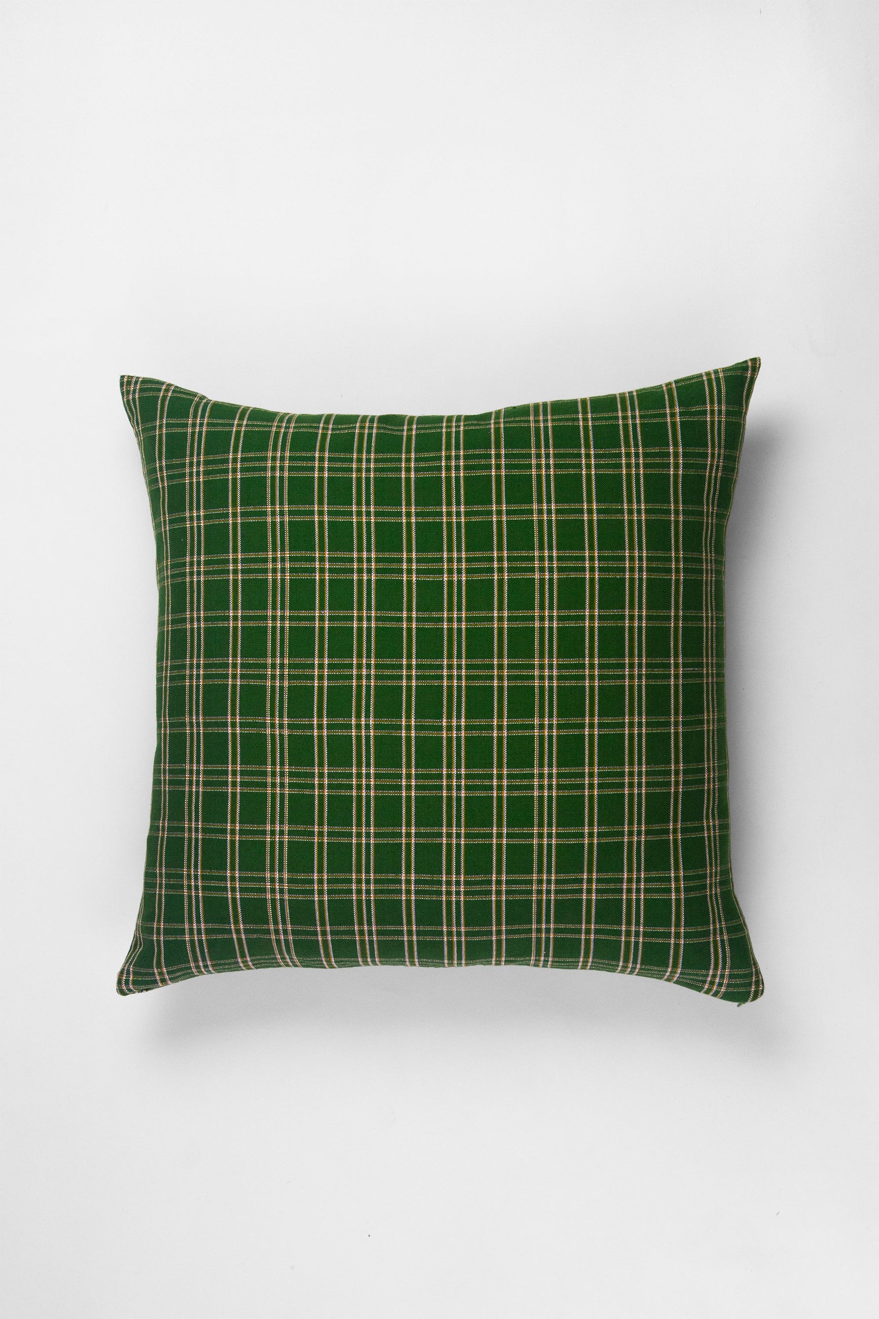 Chiapas Plaid Forest Green Pillows