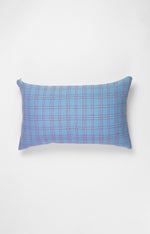 Chiapas Plaid Light Blue Pillow