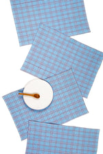 Chiapas Plaid Light Blue Placemat