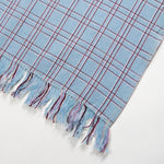 Chiapas Plaid Light Blue Kitchen Towel