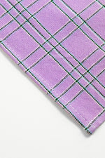 Chiapas Plaid Lilac Table Runner