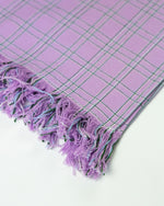Chiapas Plaid Lilac Kitchen Towel
