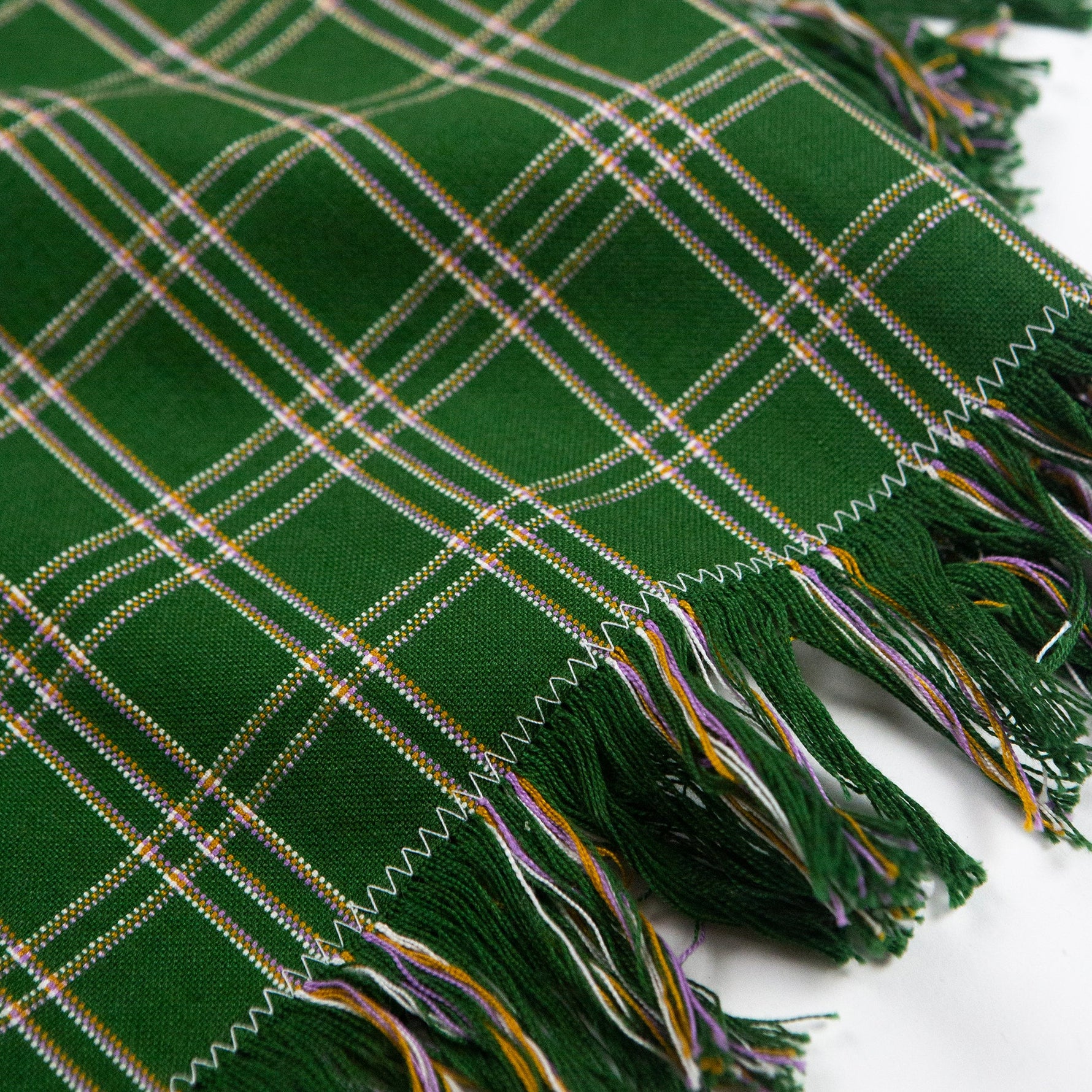 Chiapas Plaid Forest Green Kitchen Towel