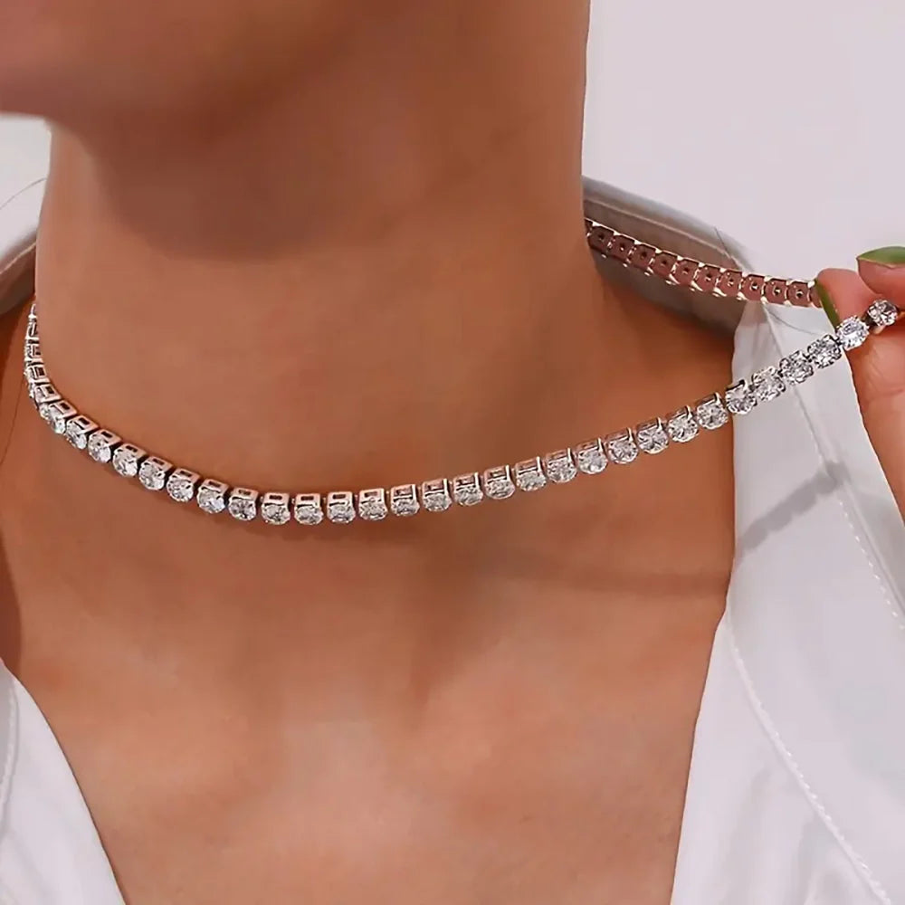 Chloe Tennis Choker Necklace