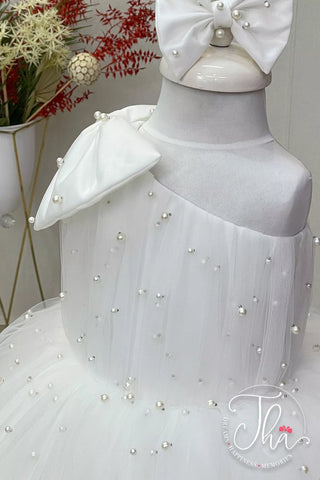 Cindy White Party Dress