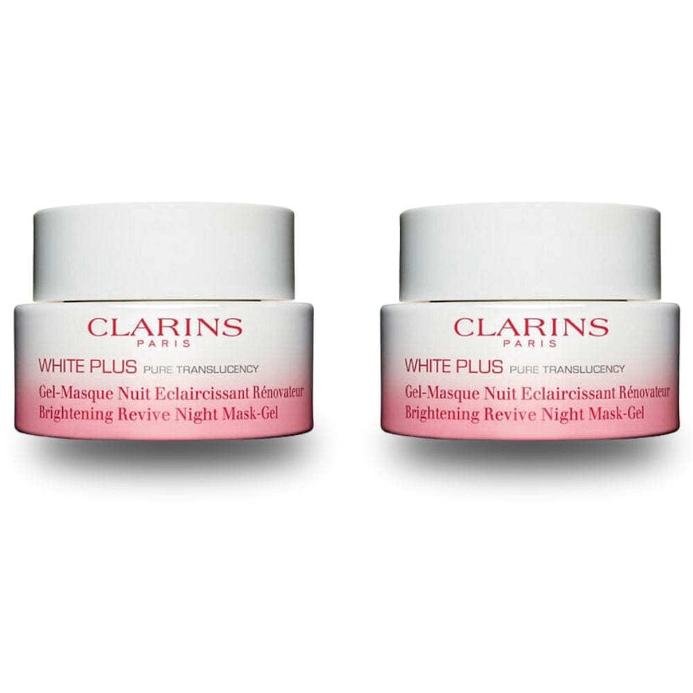 Clarins White Plus Brightening Revive Night Mask-Gel Moisturizing 50 ml -2 Pack - By Baano