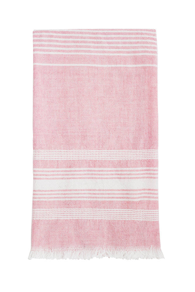 Pink Chambray Kitchen Towel